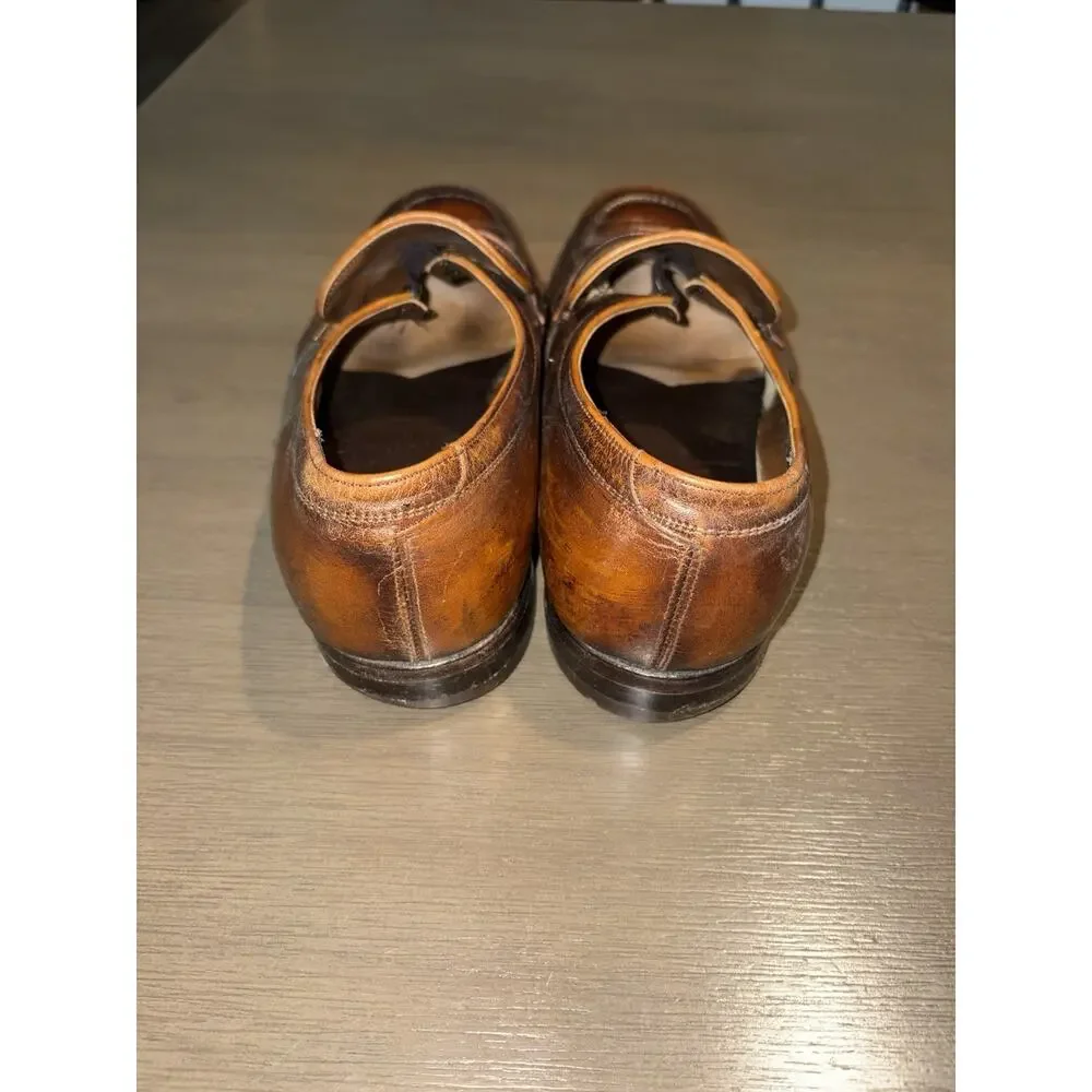 Vintage Jarman Men’s Brown Leather Bit Loafers Slip On Dress Shoes Size 9